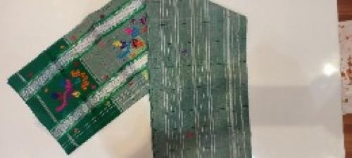 SAREES TIRUNELVELI RAYONxCOTTON Mix CHEDI BUTTA 550 cms SLNC